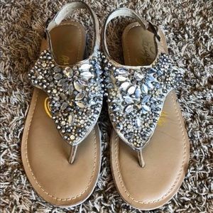 Naughty Monkey Rhinestone Sandals